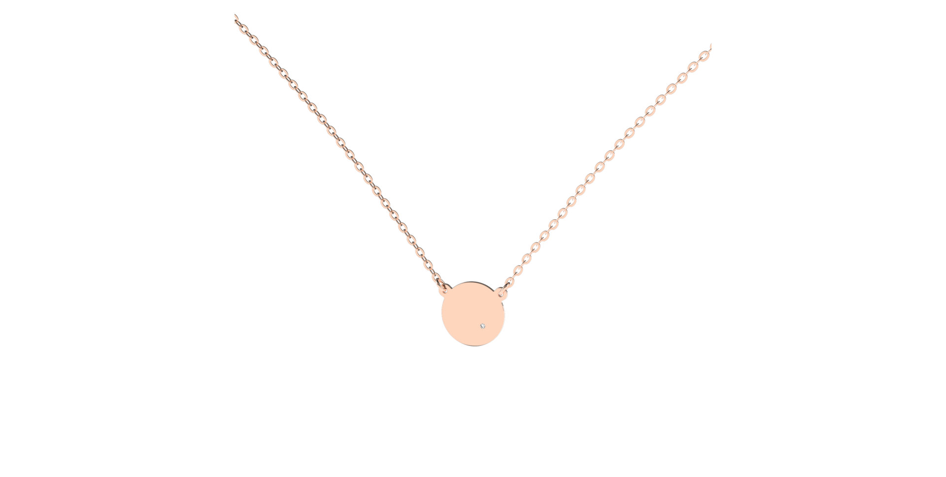 Náhrdelník s diamantem Moonlight