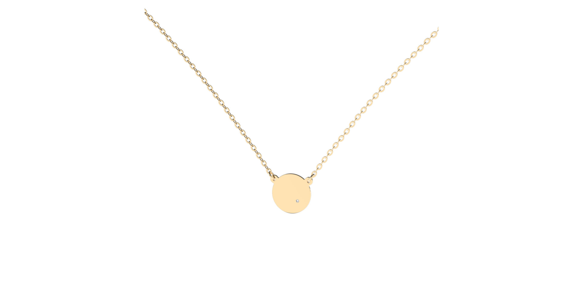 Náhrdelník s diamantem Moonlight