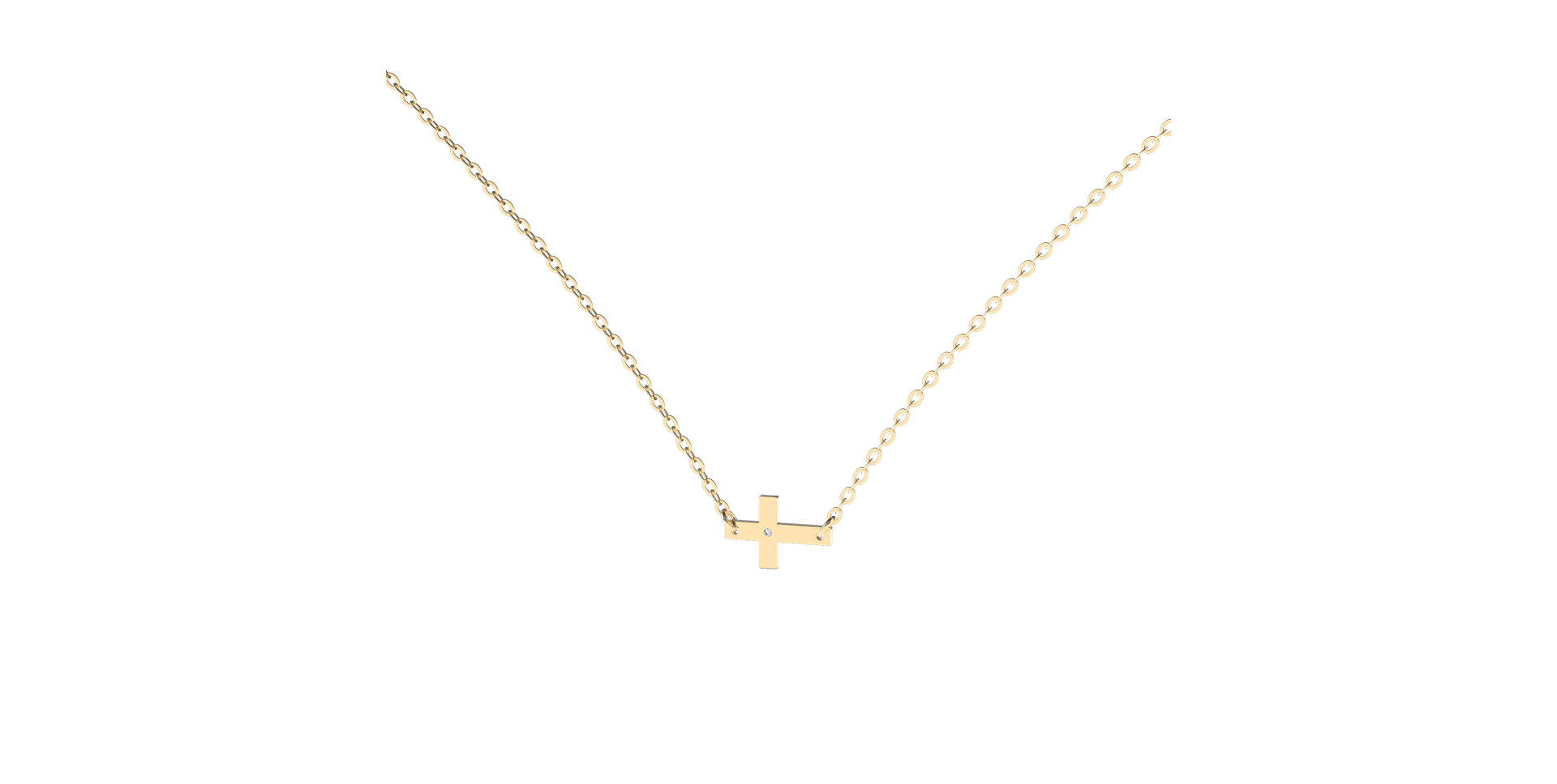 Náhrdelník s diamantem My Faith