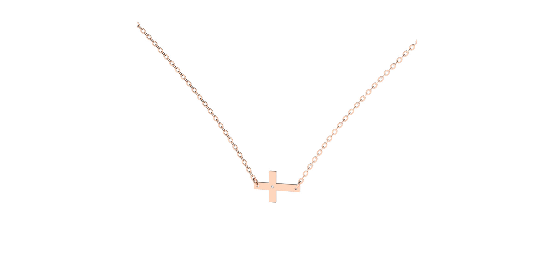 Náhrdelník s diamantem Remembrance