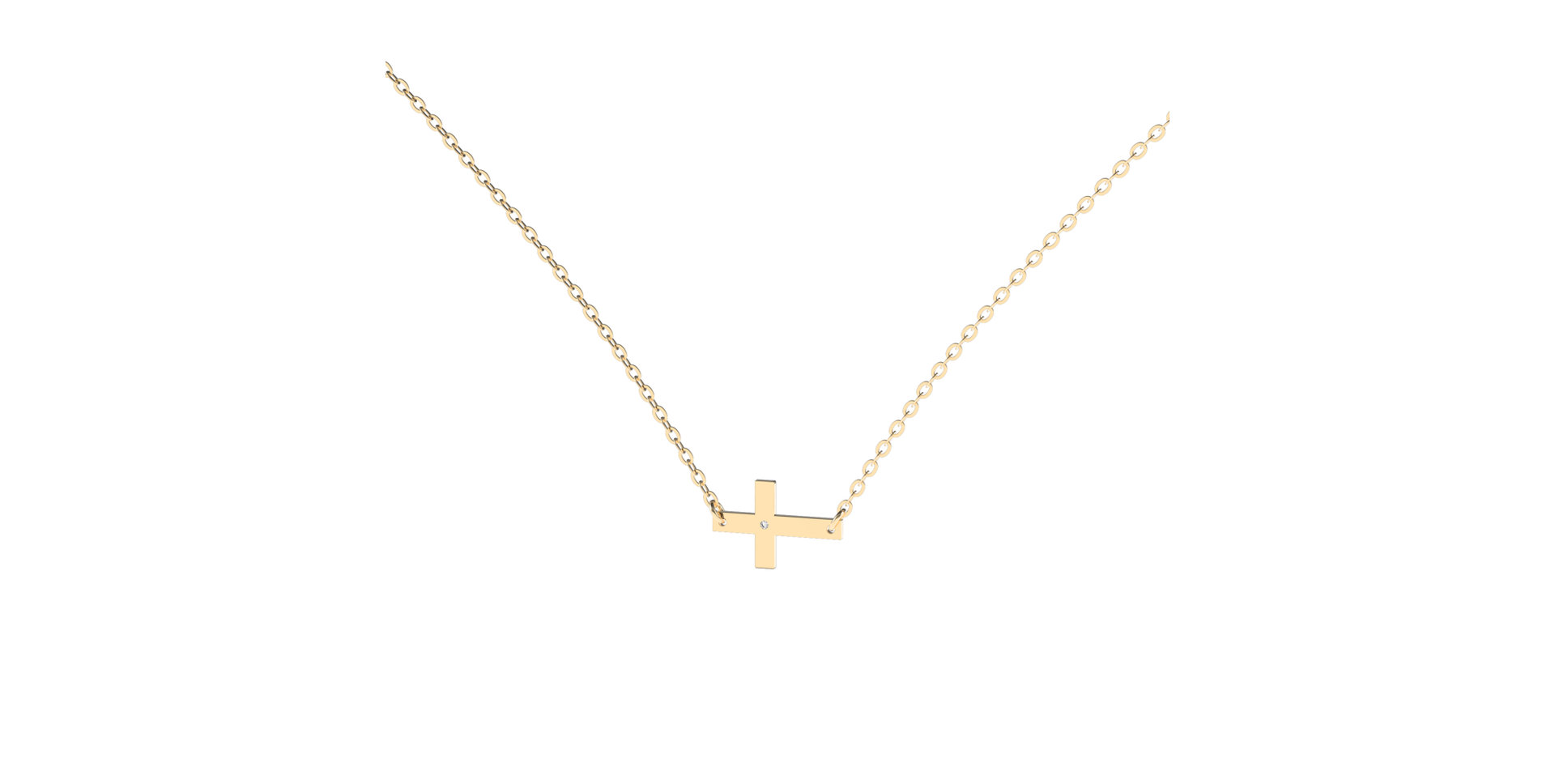 Náhrdelník s diamantem Remembrance