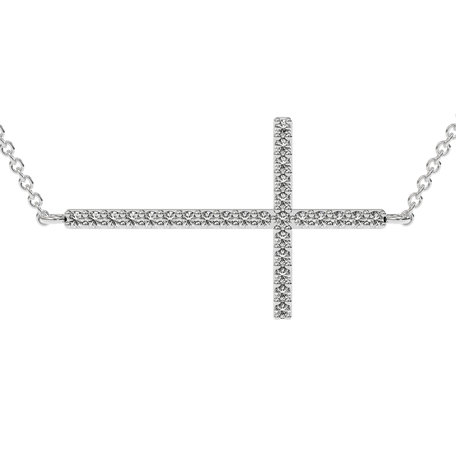 Náhrdelník s diamanty Cross
