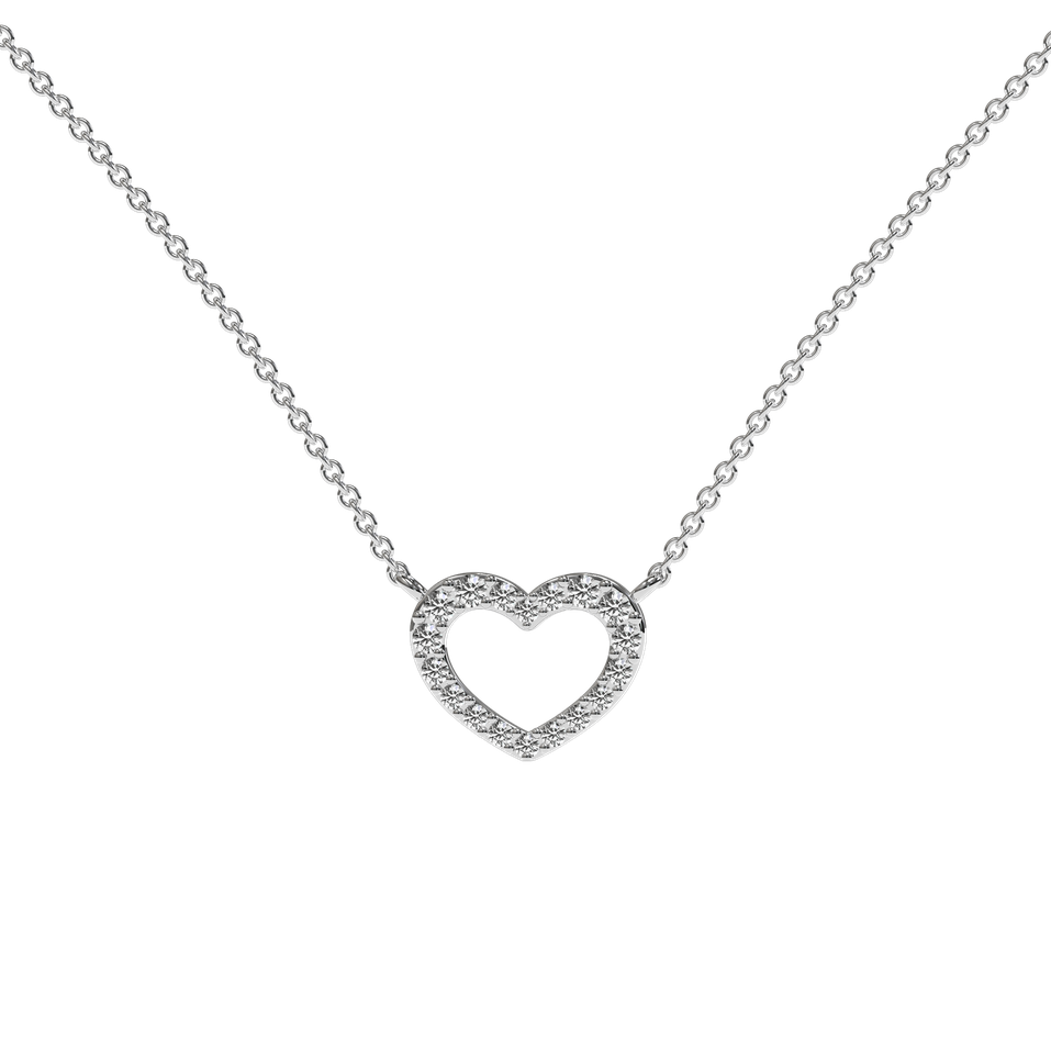 Náhrdelník s diamanty Precious Heart