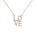 Náhrdelník s diamanty LOVE2