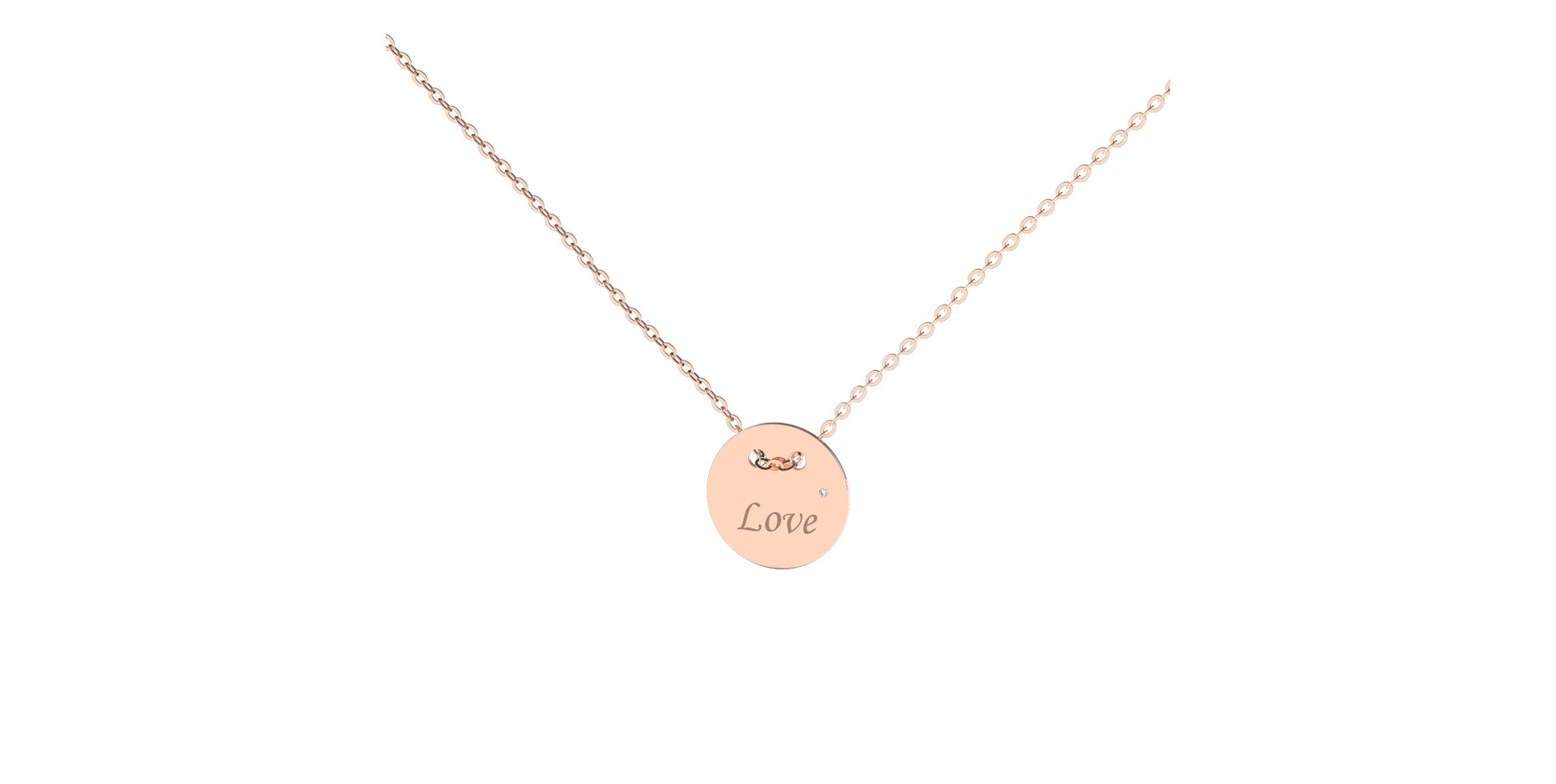 Náhrdelník s diamantem Love Splendor
