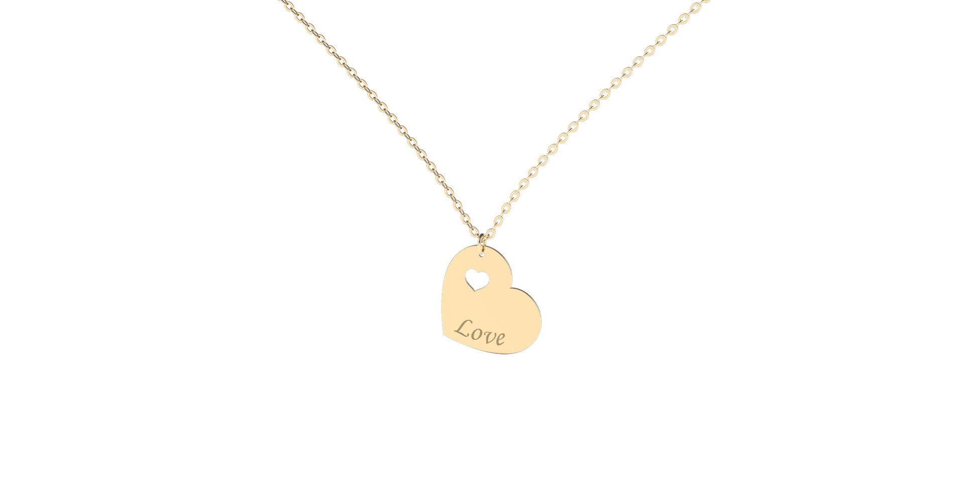 Náhrdelník s diamantem Double Love