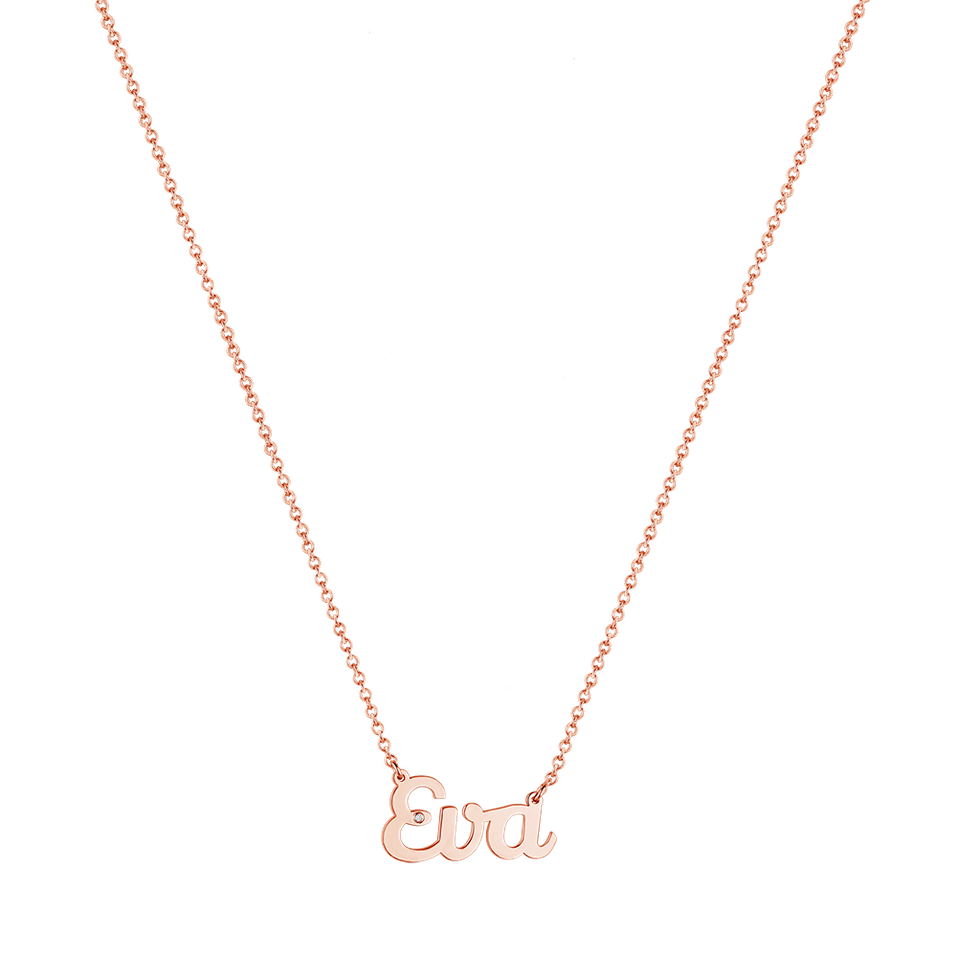 Náhrdelník s diamantem Náhrdelník s briliantem Personalized Gift