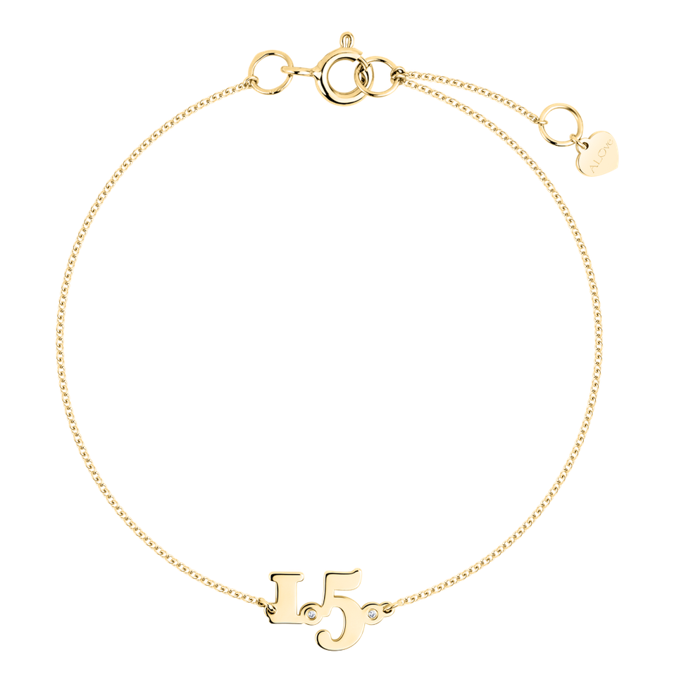 Náramek s diamantem Date