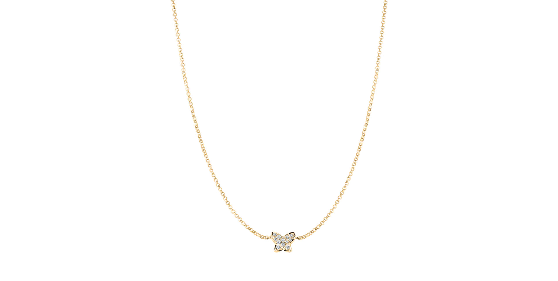 Náhrdelník s diamanty Magic Butterfly