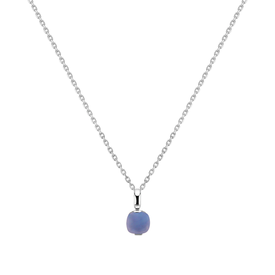 Přívěsek s chalcedonem blue Bonbon