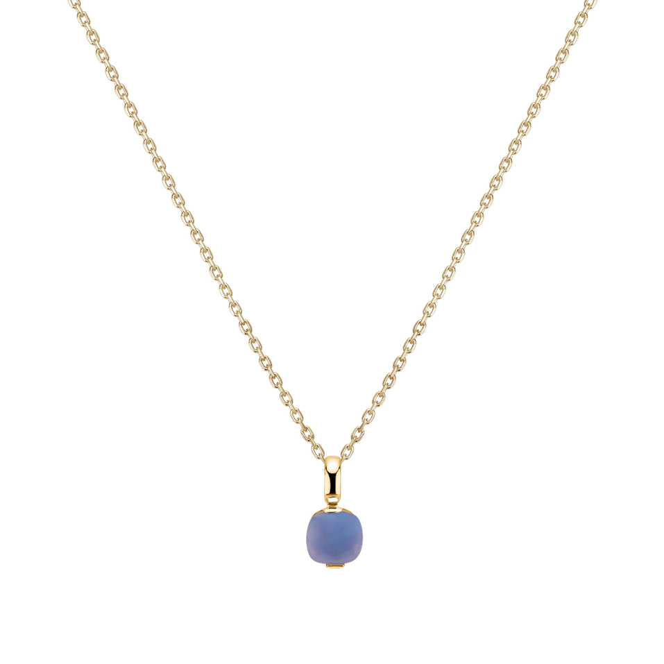 Přívěsek s chalcedonem blue Bonbon