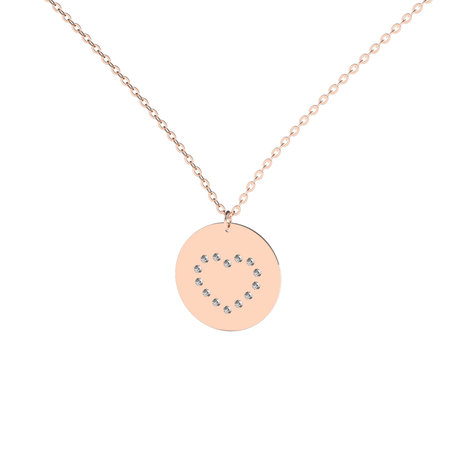 Náhrdelník s diamanty Diamonds Heart