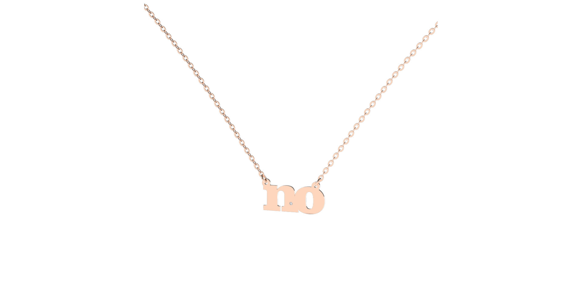 Náhrdelník s diamantem NO