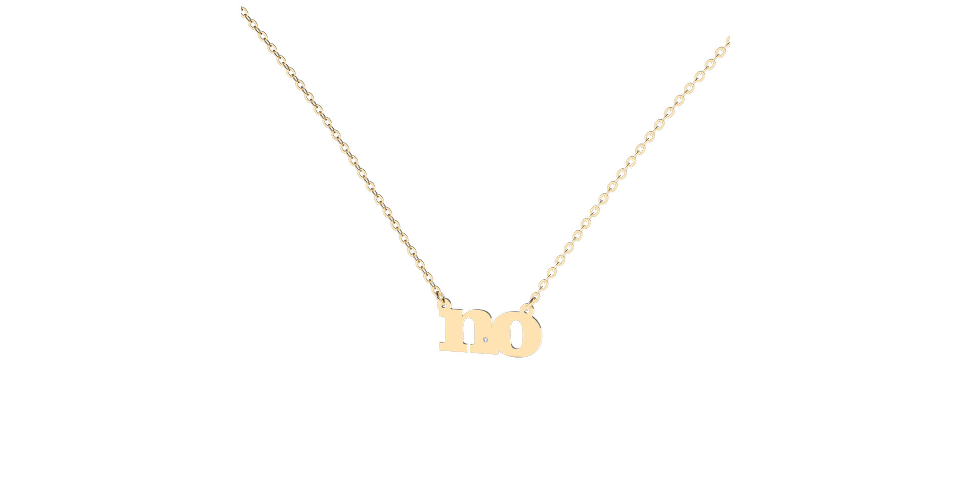 Náhrdelník s diamantem NO