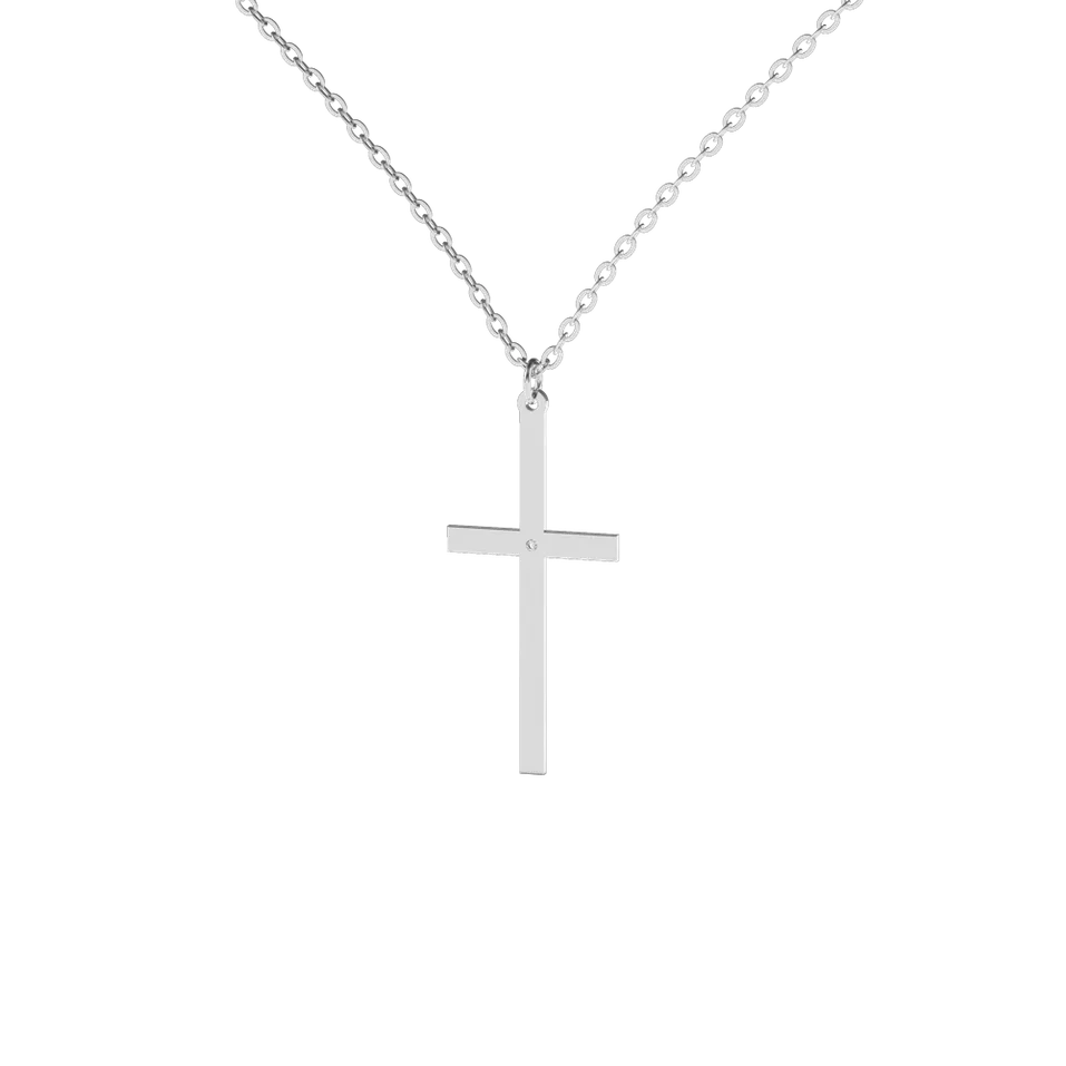 Náhrdelník s diamantem Cross