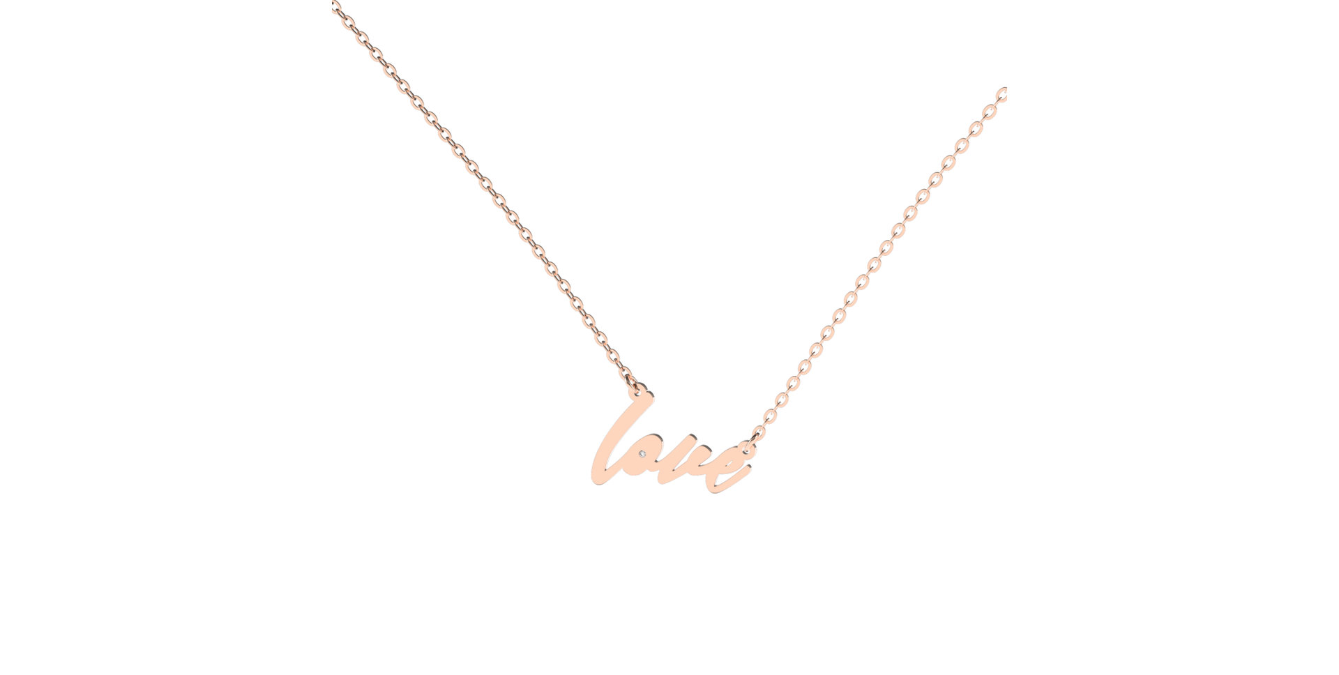 Náhrdelník s diamantem Love Maker