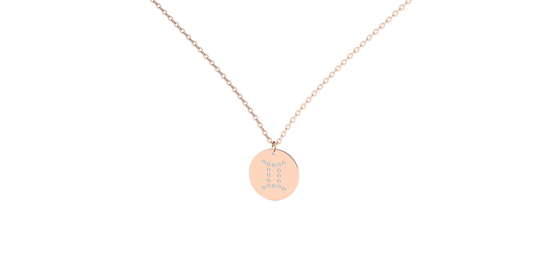 Náhrdelník s diamanty Gemini