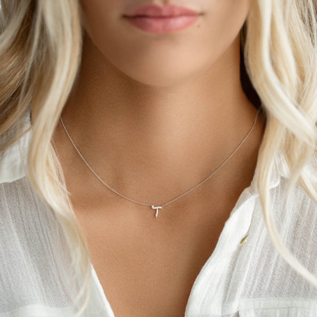 Náhrdelník s diamanty Curly Diamonds T