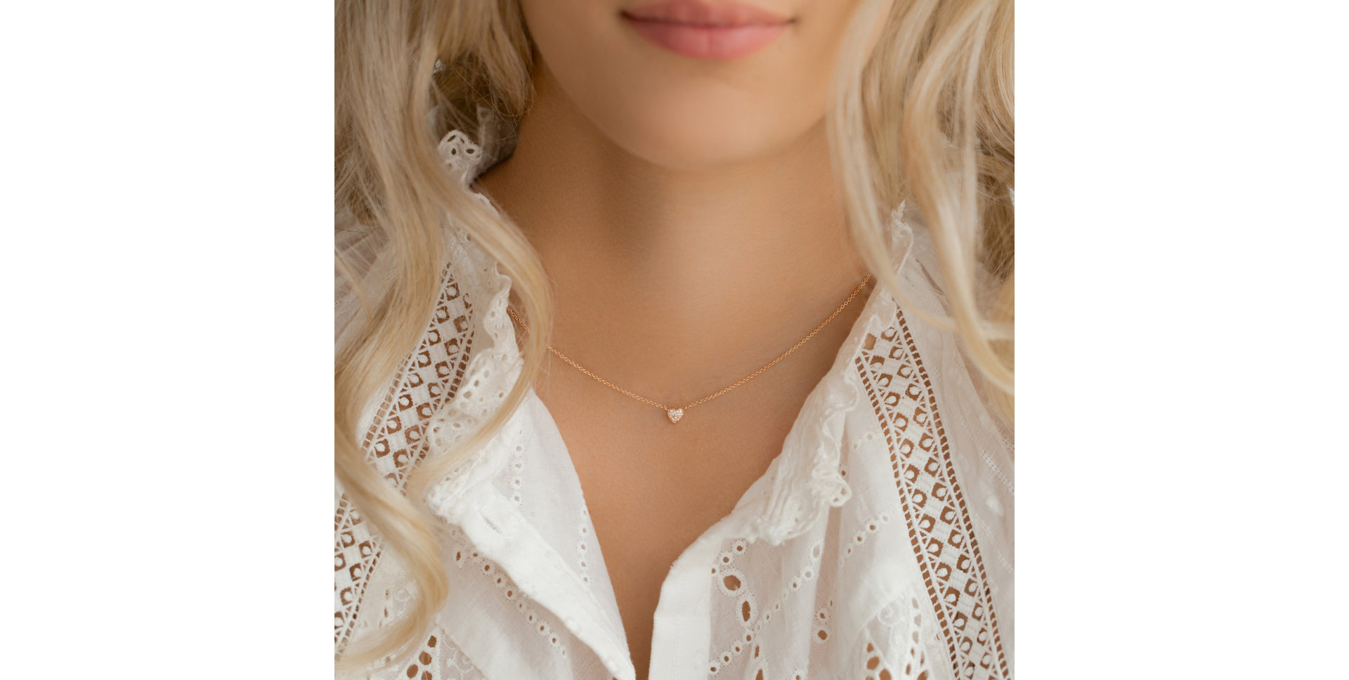 Náhrdelník s diamanty Tender Heart