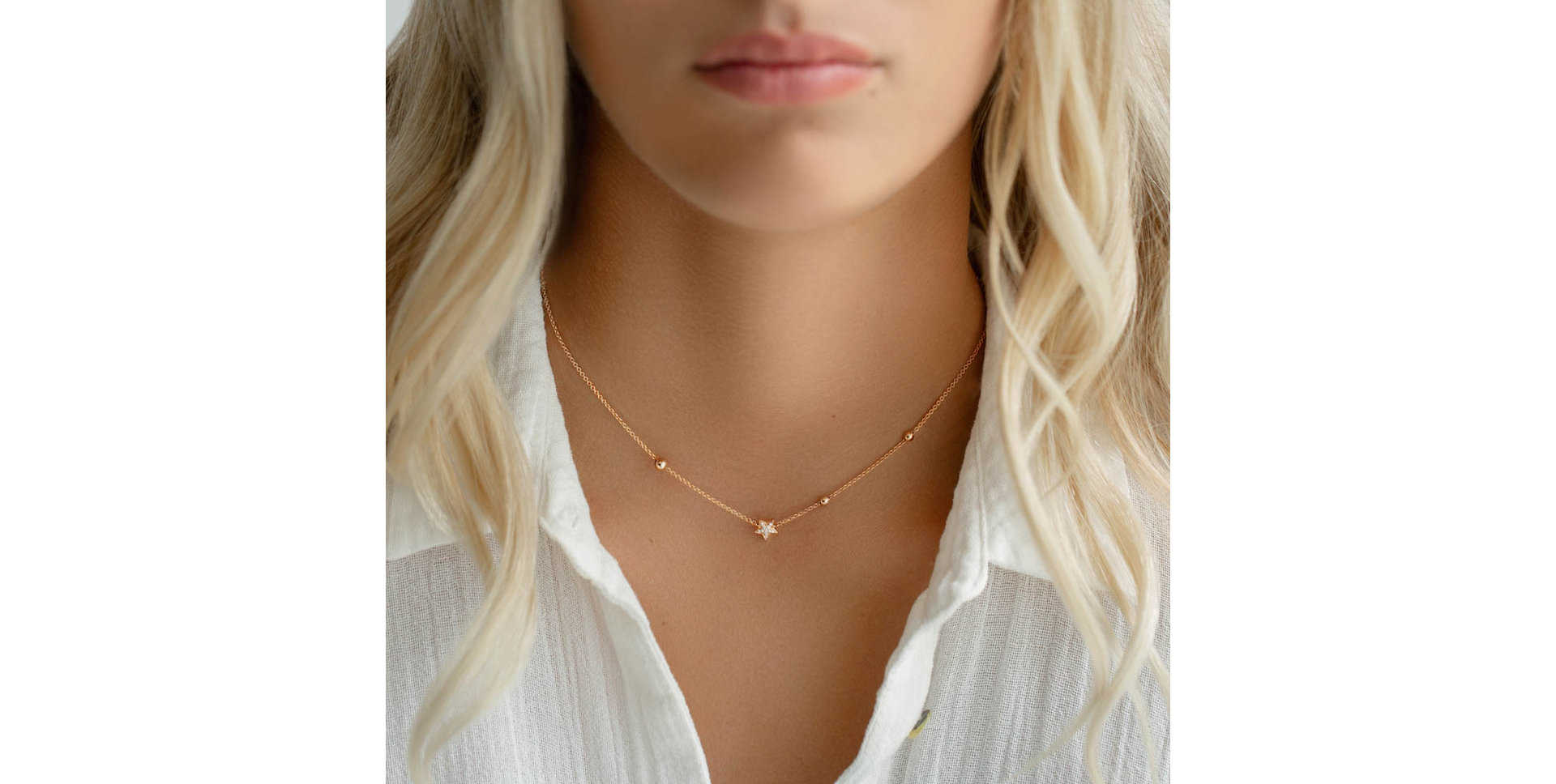 Náhrdelník s diamanty Star Waterfall