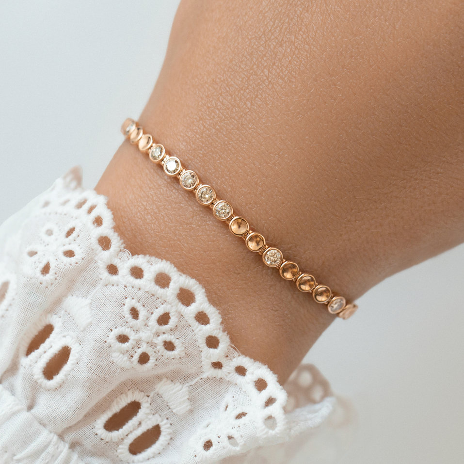 Náramek s hnědými diamanty Essential Brilliance