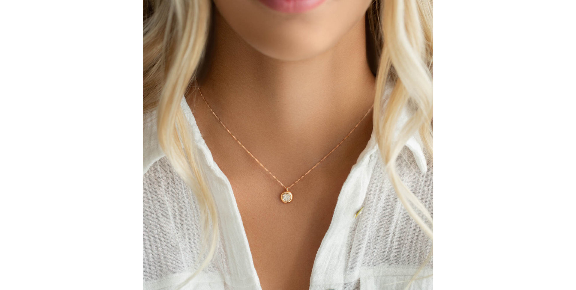 Náhrdelník s diamanty Paradise Drop