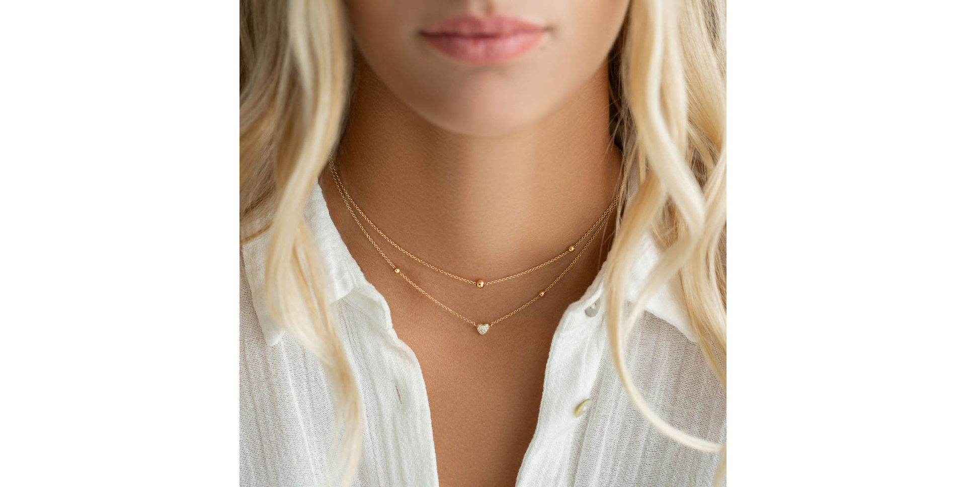 Náhrdelník s diamanty Elegance Letter