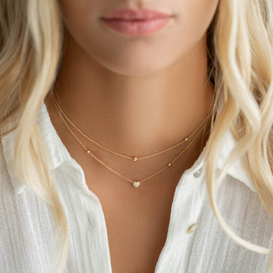 Náhrdelník s diamanty Elegance Letter