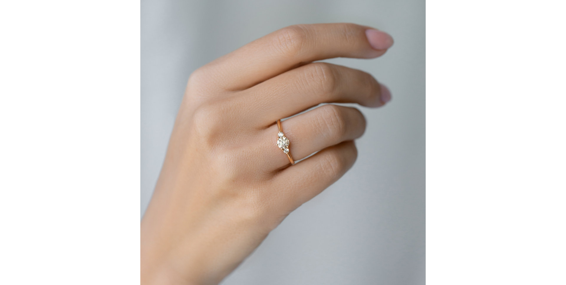 Prsten s hnědým diamantem Midnight Serenity