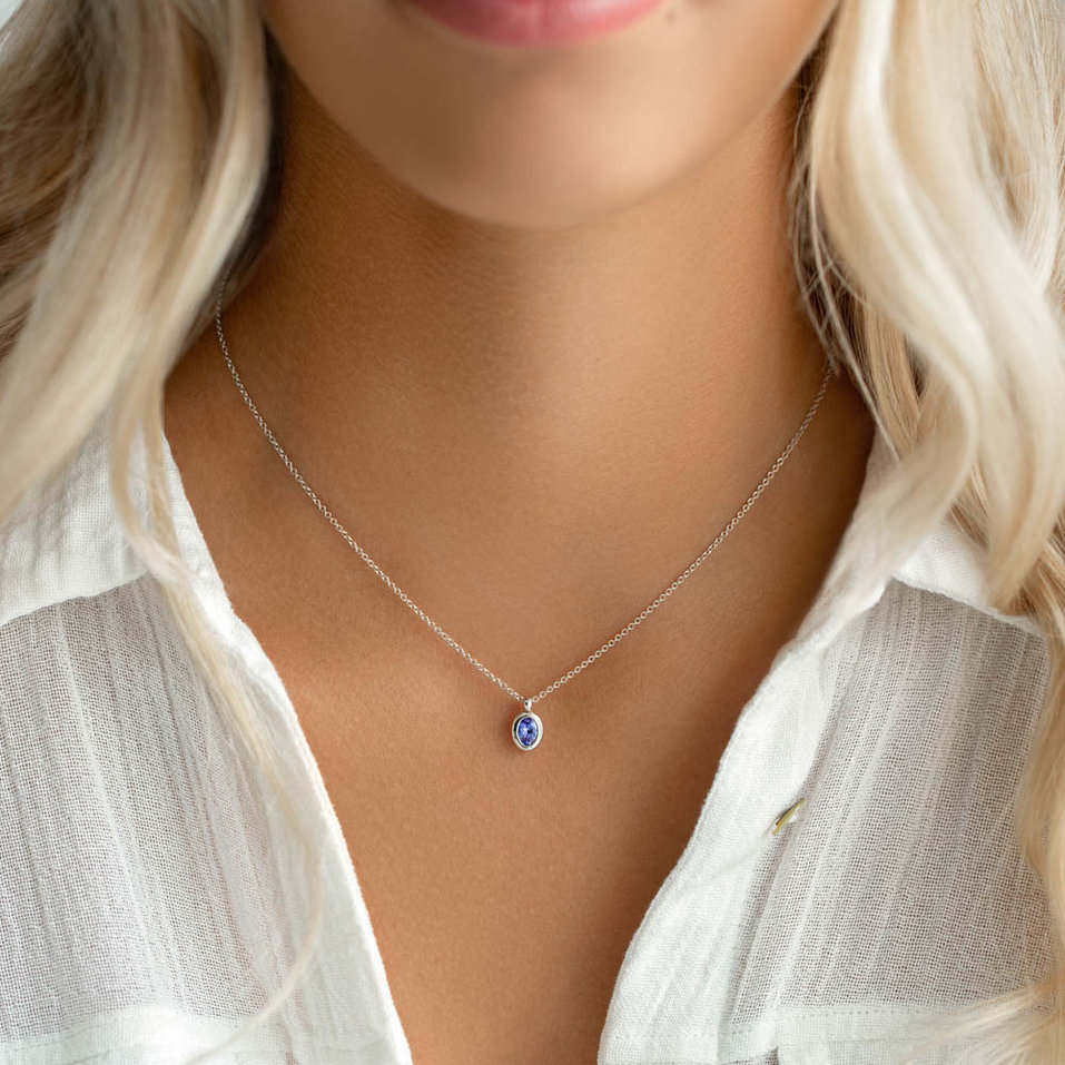 Náhrdelník s topazem sky Sweet Candy