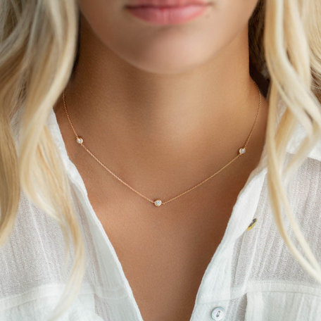 Náhrdelník s diamanty Dots