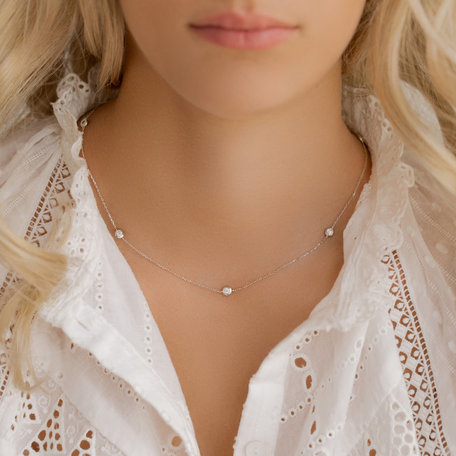 Náhrdelník s diamanty Dots