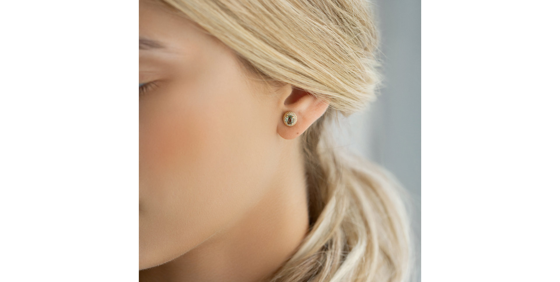 Náušnice se safírem a diamanty Imperial Sapphire