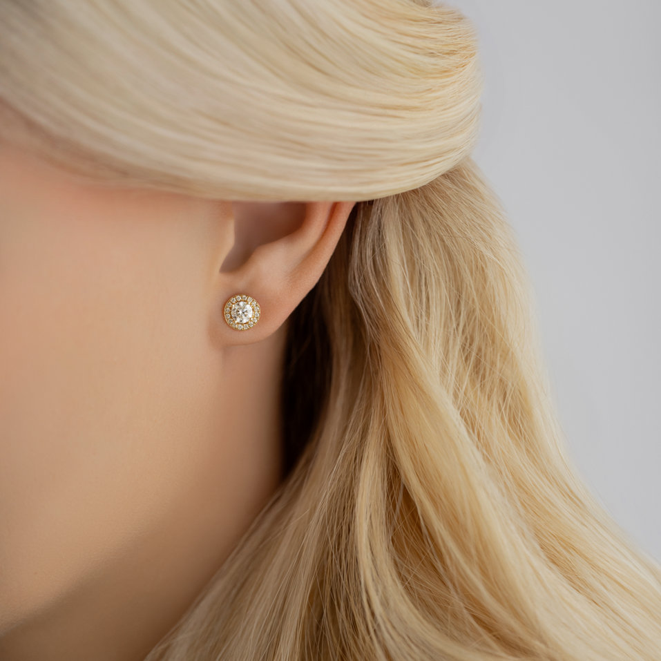 Náušnice s diamanty Sparkling Rain