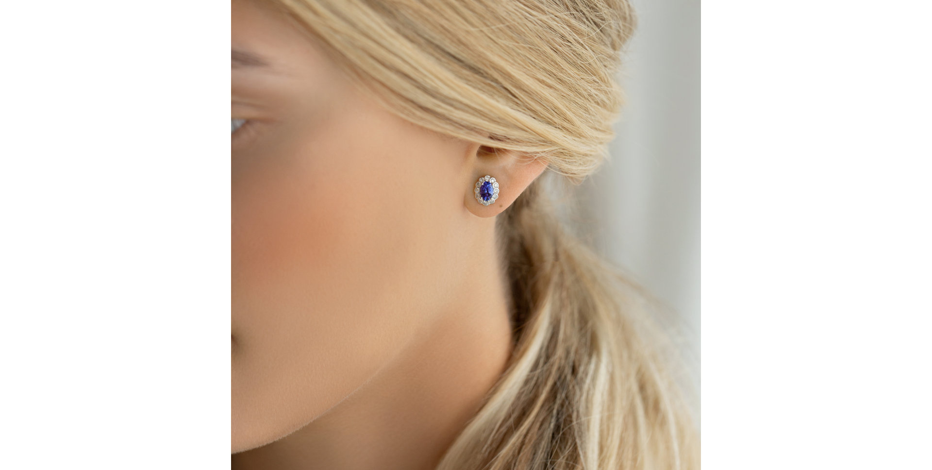 Náušnice se smaragdem a diamanty Princess