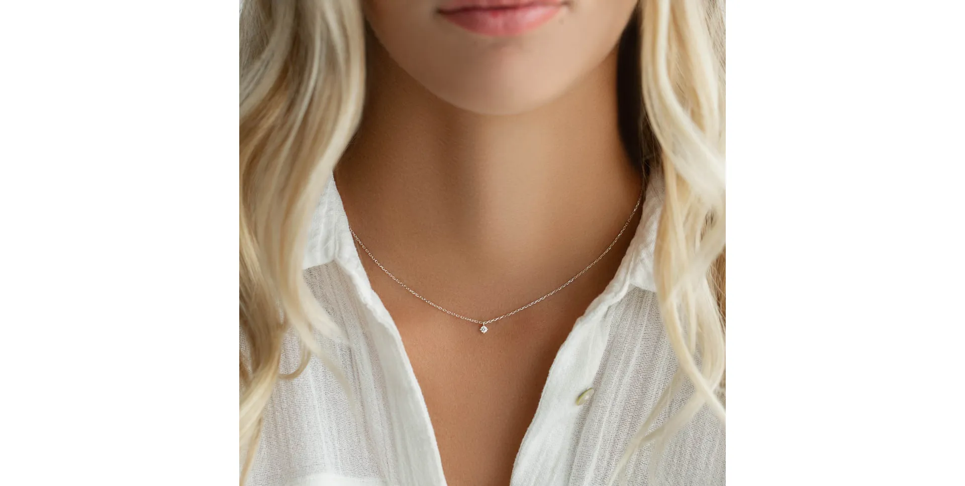 Náhrdelník s diamantem Salsa