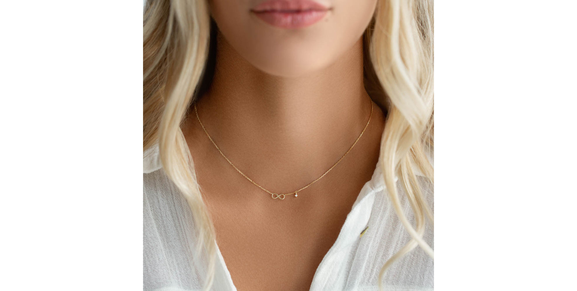 Náhrdelník s diamantem The Endless