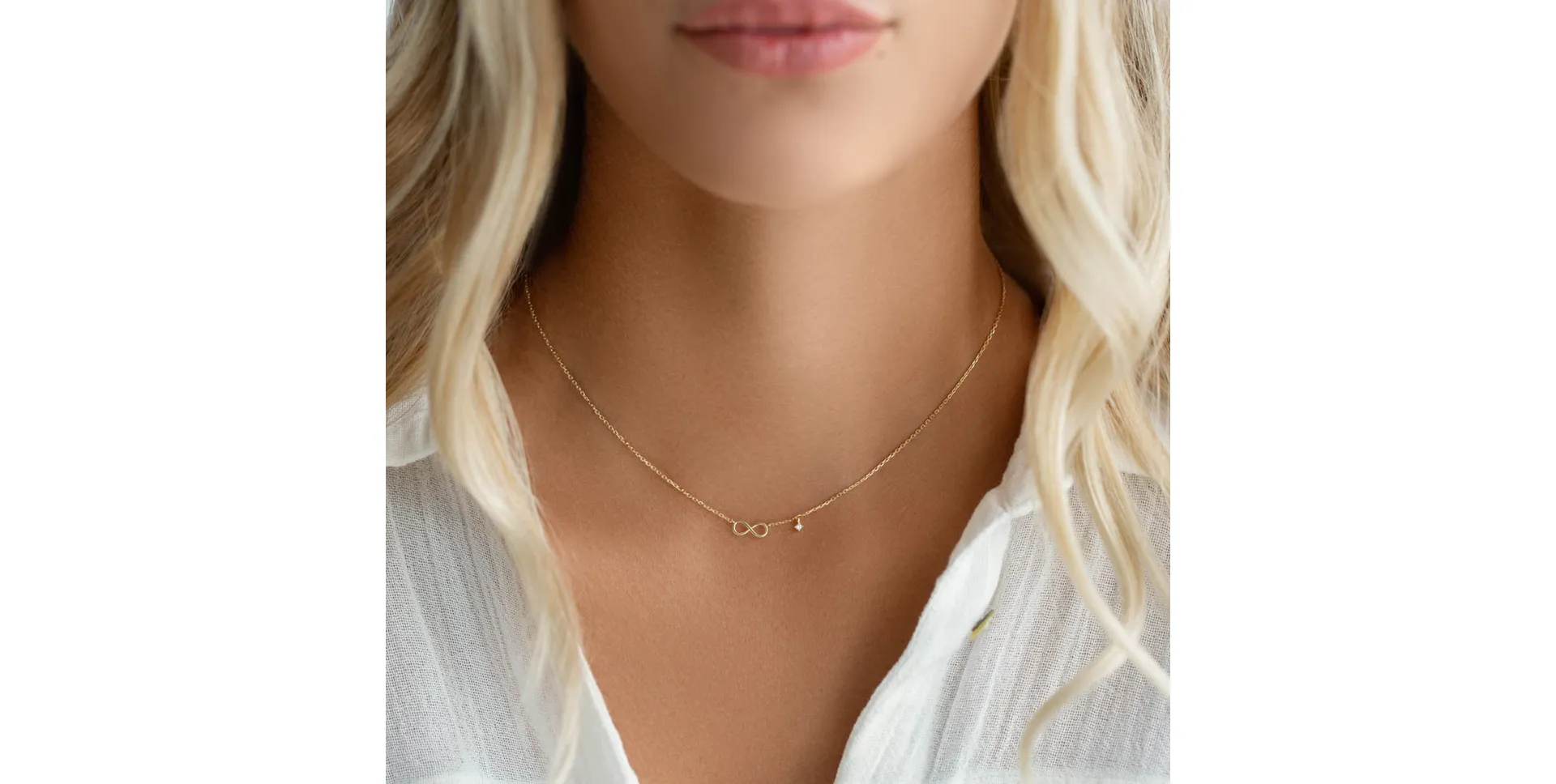 Náhrdelník s diamantem The Endless