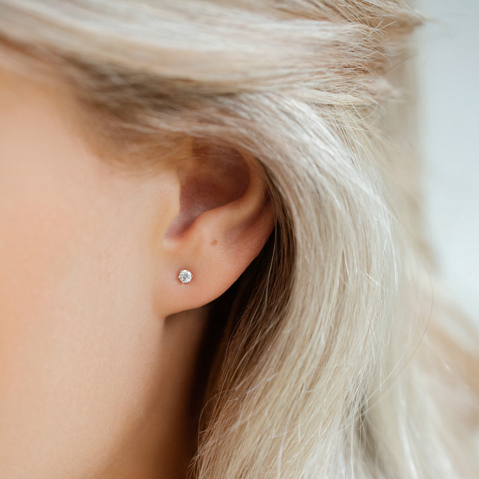 Náušnice s diamantem Essential Sparks