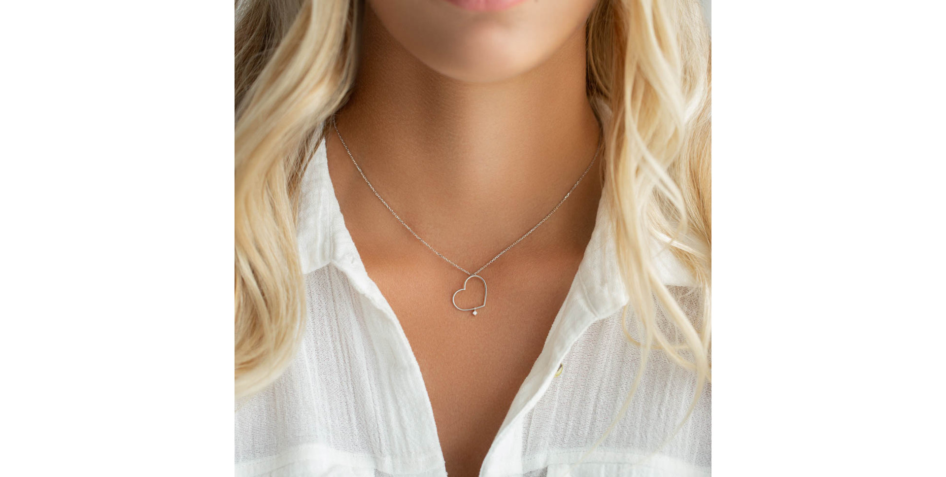 Náhrdelník s diamantem Lovely Felling