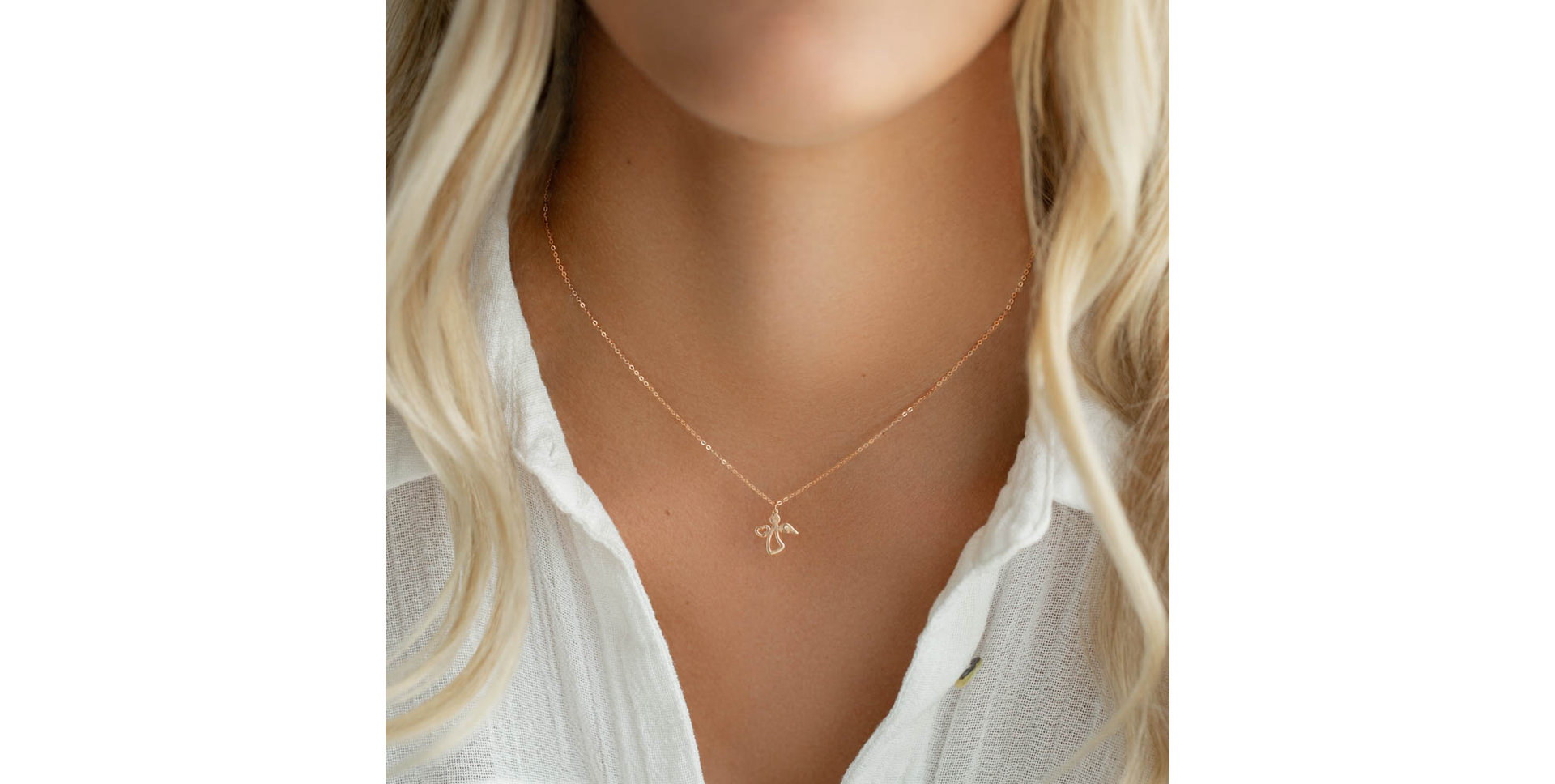 Náhrdelník s diamantem Angel of Love