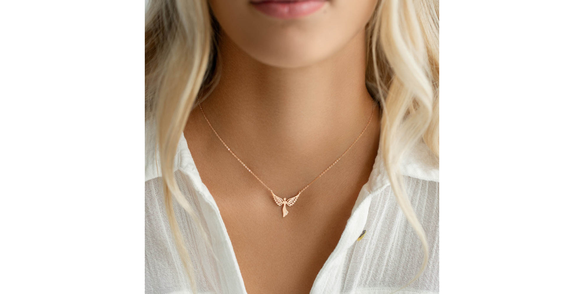 Náhrdelník s diamantem Angel of Hope