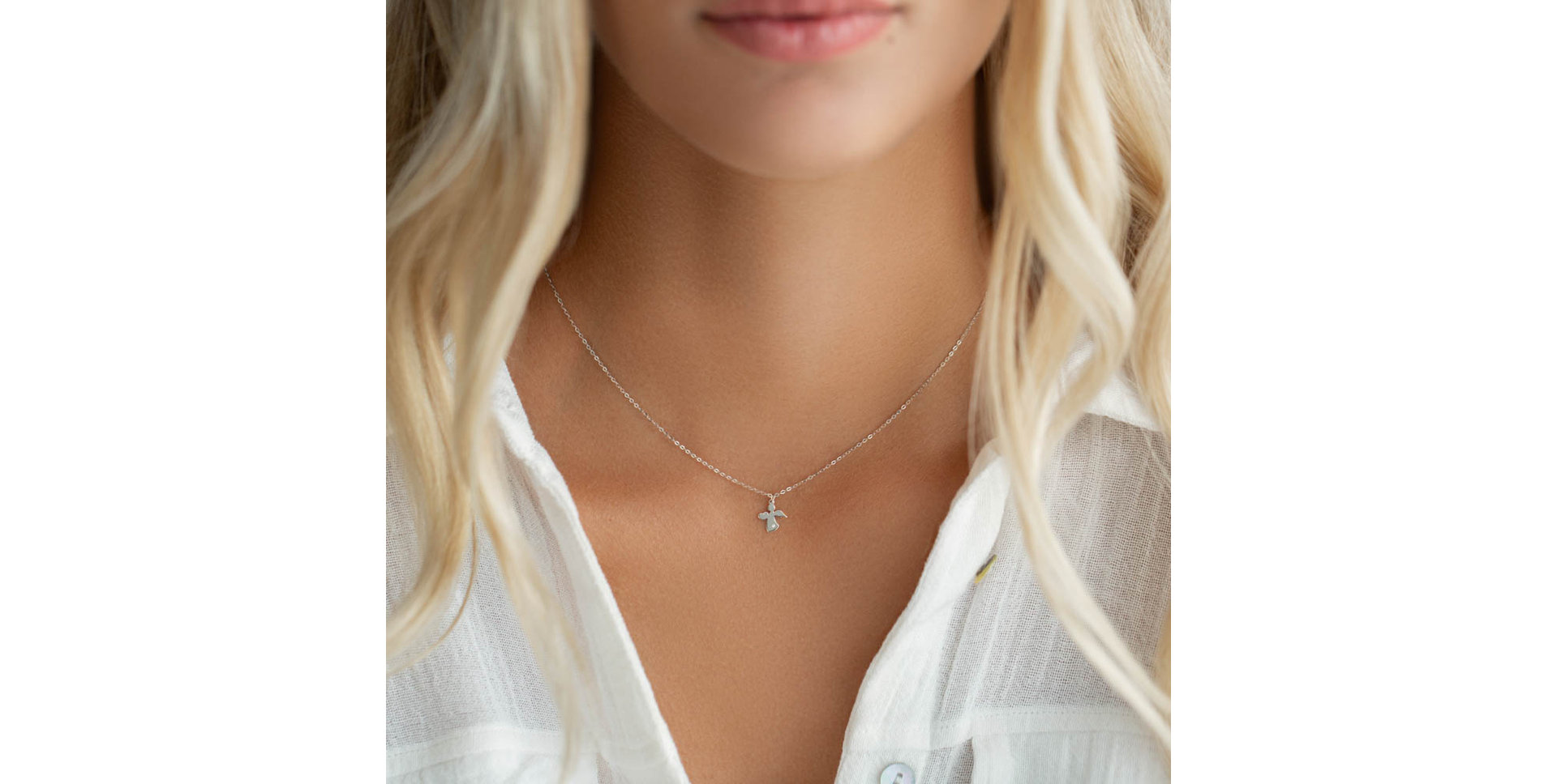 Náhrdelník s diamantem Angel in Love