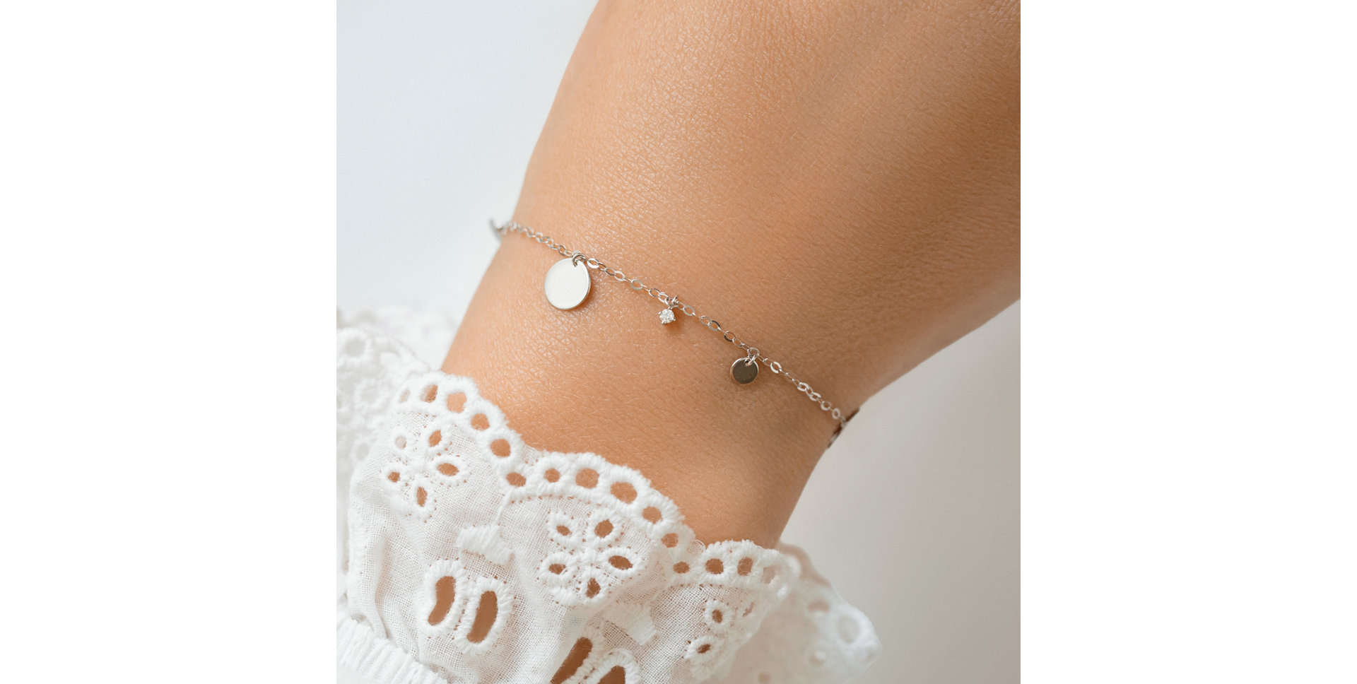 Náramek s diamantem Dotted Joy