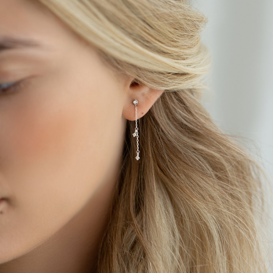 Náušnice s diamanty Samba