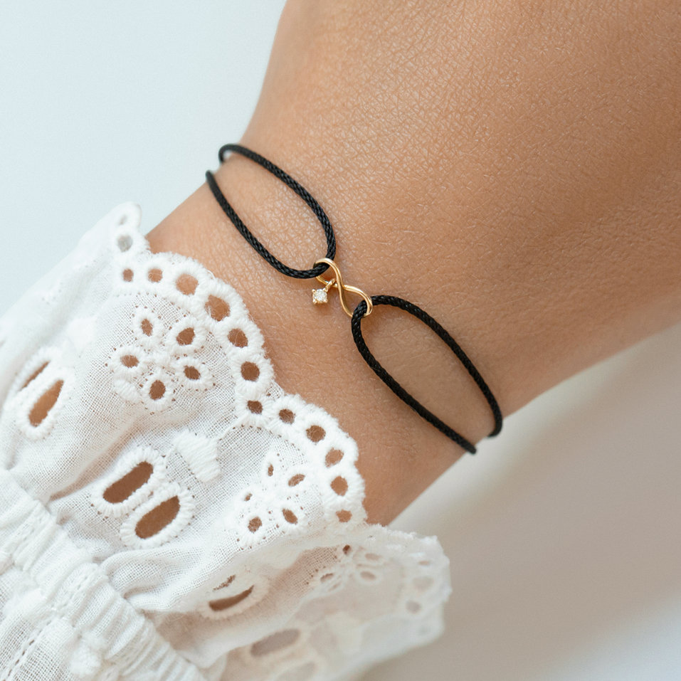 Náramek s diamantem Soulful Infinity