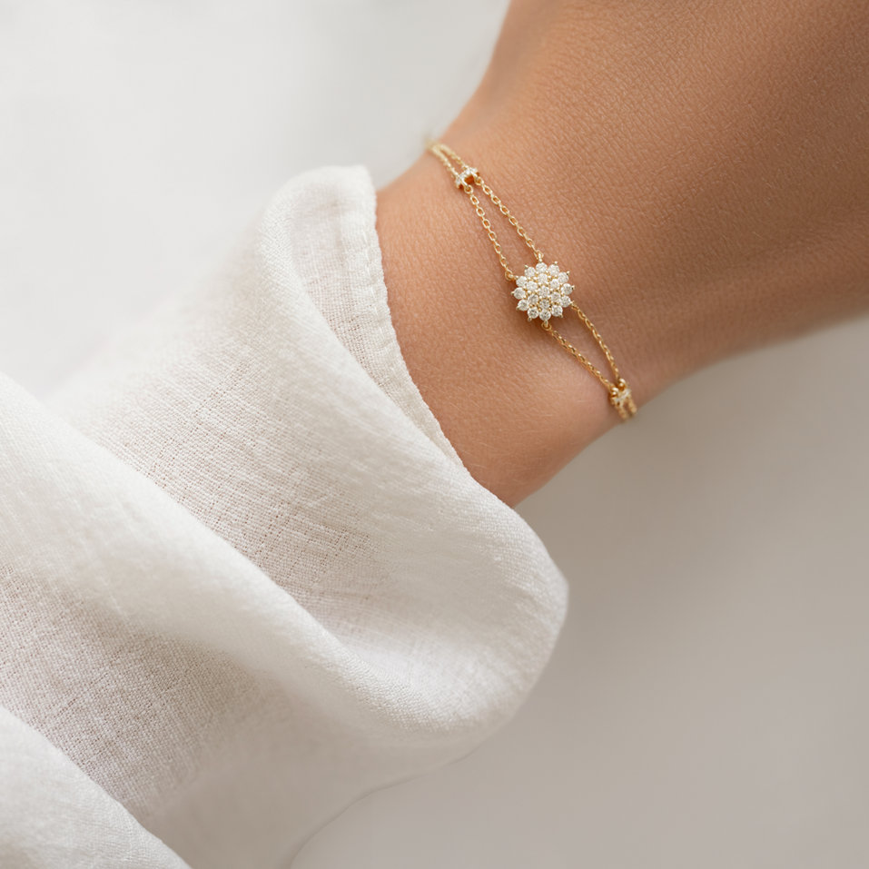 Náramek s diamanty Sunkissed