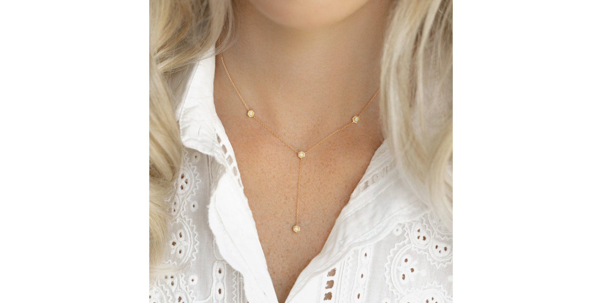 Náhrdelník s diamanty Six Sides