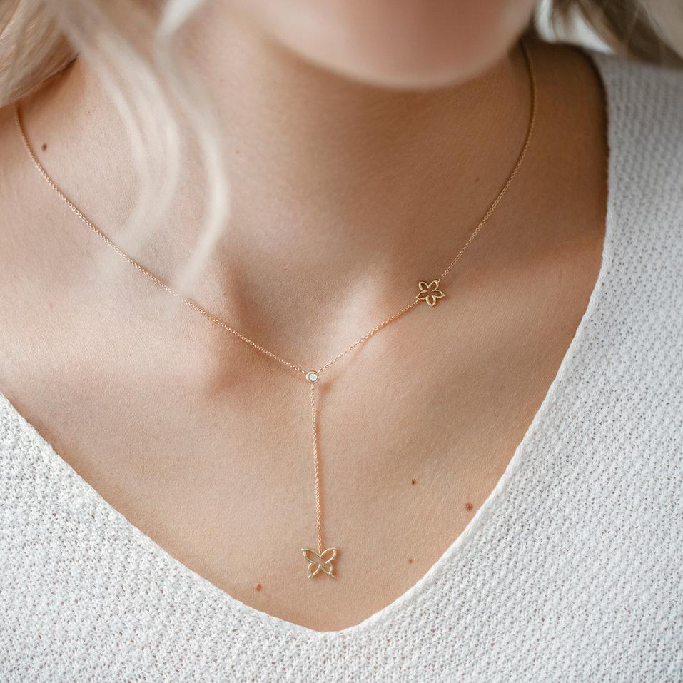 Náhrdelník s diamantem Touch of Spring