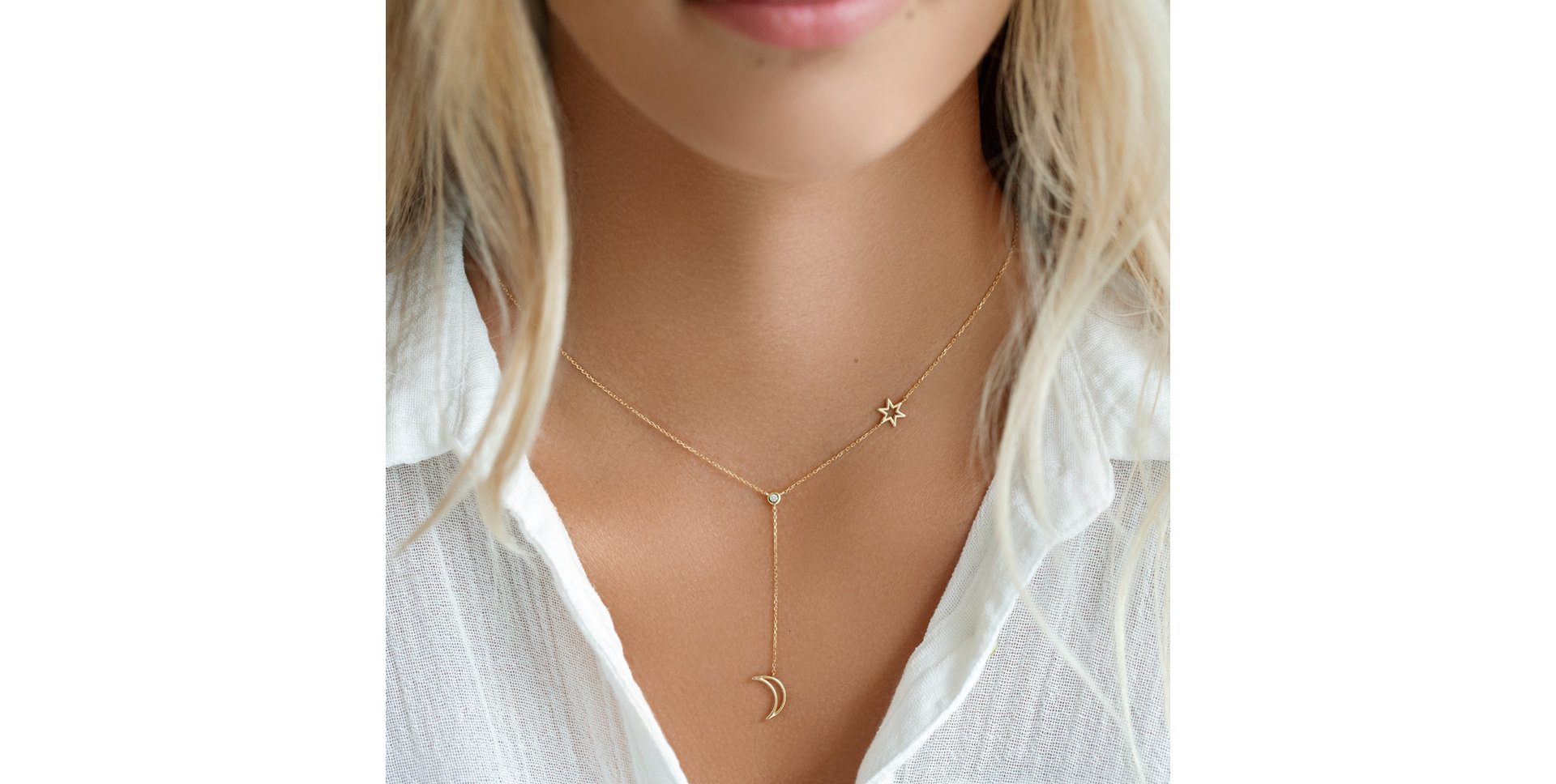 Náhrdelník s diamantem Endless Night